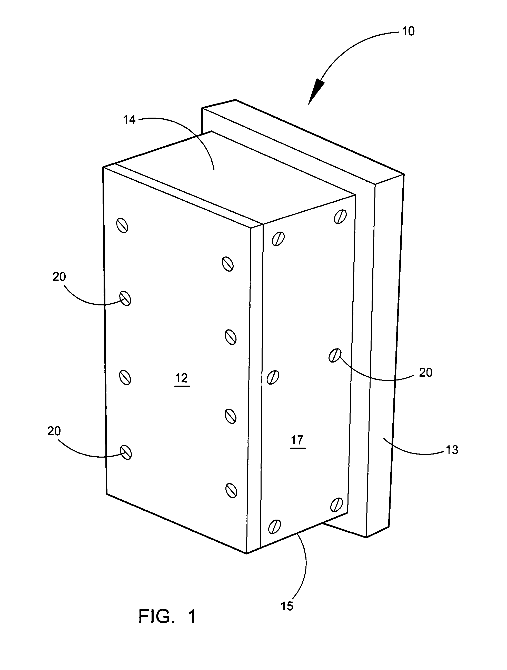 Displacement instrument for determining the modulus of a material