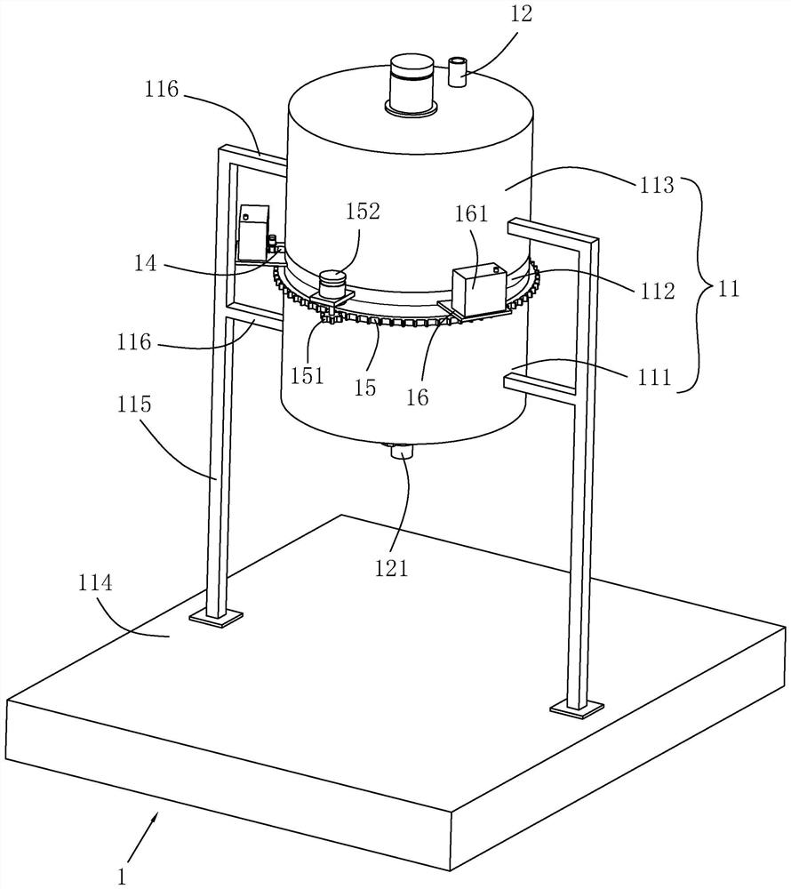 Tool enzyme separation device with high mixing efficiency