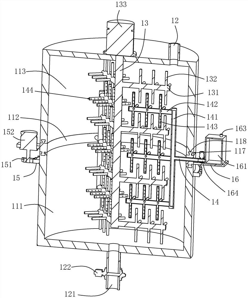 Tool enzyme separation device with high mixing efficiency