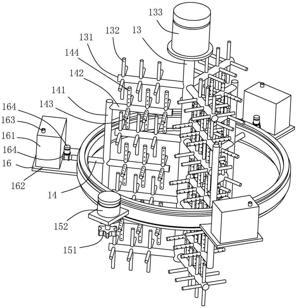 Tool enzyme separation device with high mixing efficiency