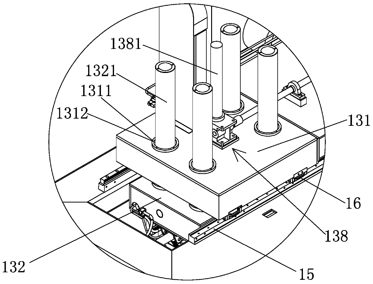 Switching device and switching system for descaling roll replacement operation vehicle