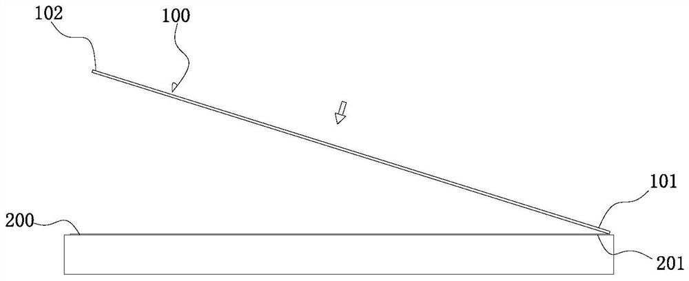 Film pasting device for mobile phone and mobile phone film pasting method