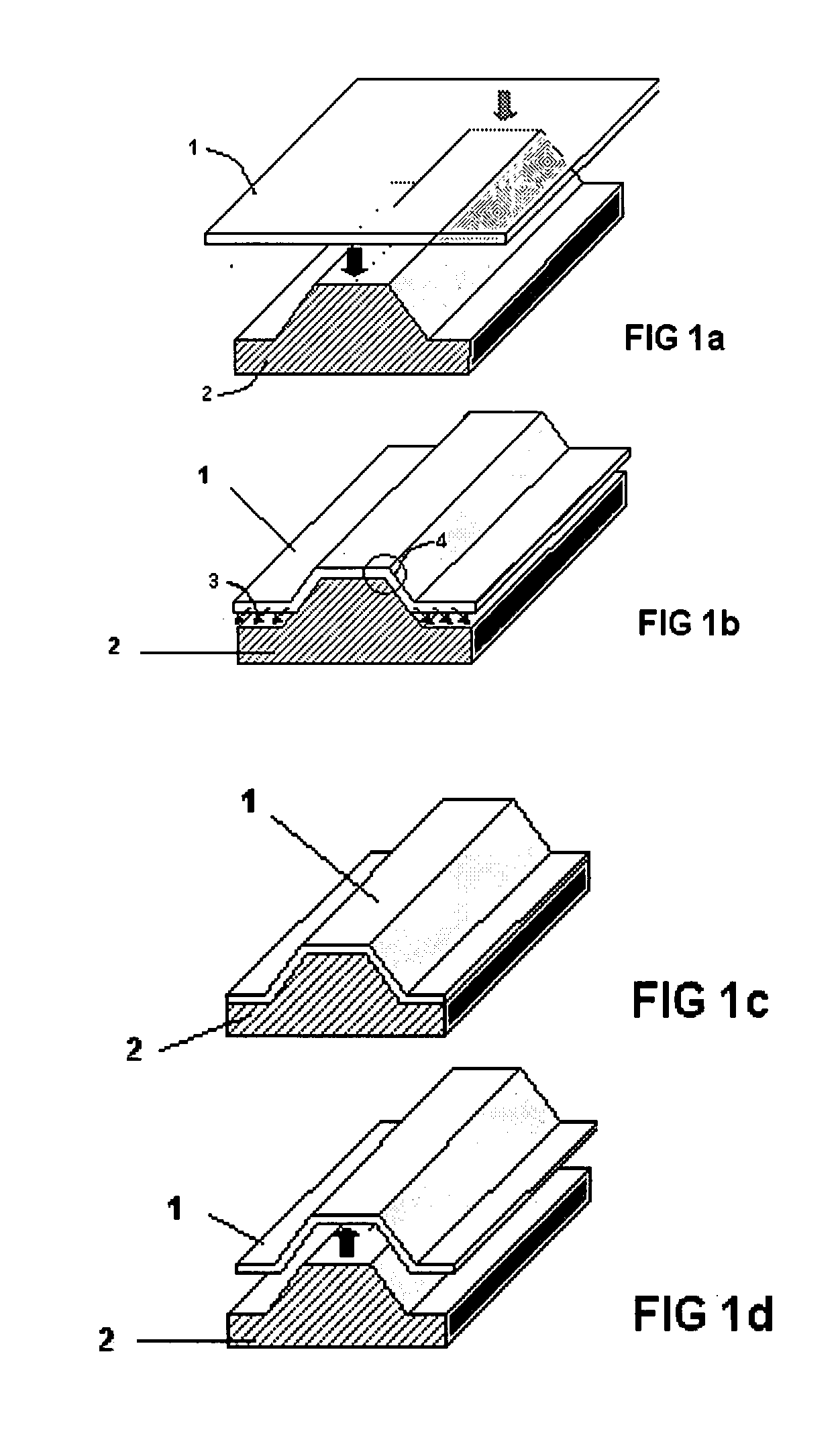 Complex geometries made of composite material and forming process for same