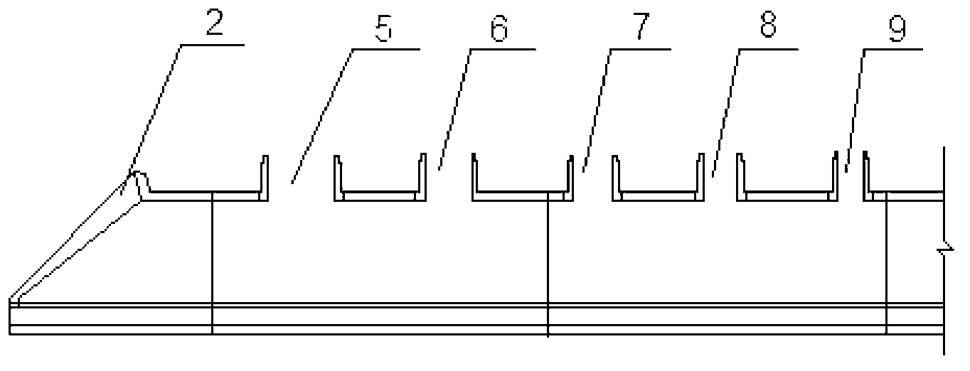 Buffer structure of double-track tunnel portal of high-speed rail