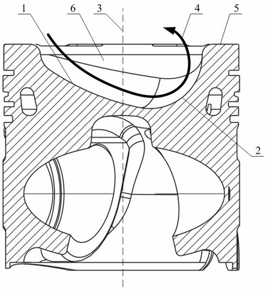 A combustion chamber and a gas engine