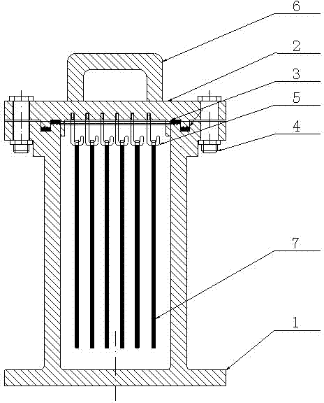 Oil-resistant sealing tank device for rubber test and manufacture method of oil-resistant sealing tank device