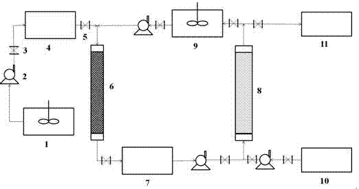 Double column production method of gamma-aminobutyric acid by immobilized cell and D101 resin