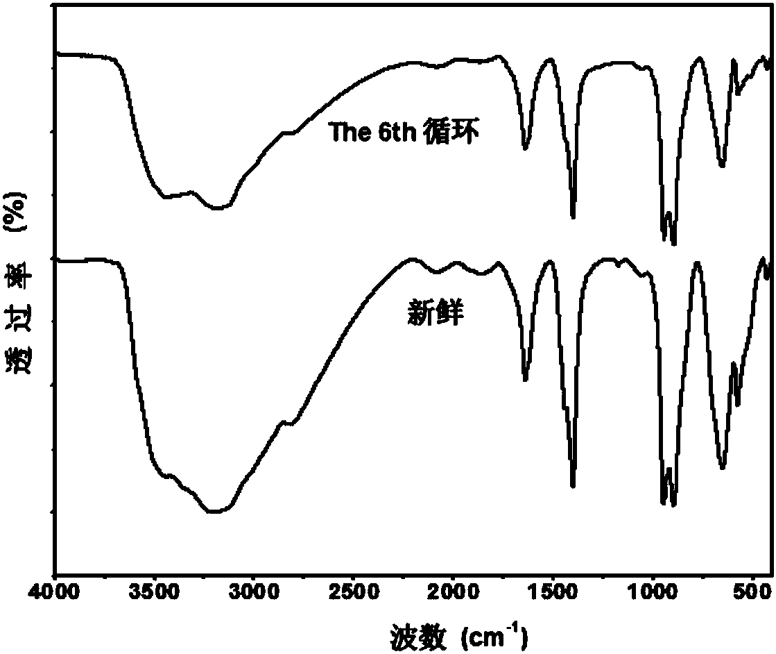 Method for preparing benzoic acid by means of catalytic oxidation of Anderson type polyacid