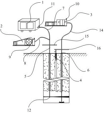 Sediment removal and grouting device and sediment removal and grouting method adopting device