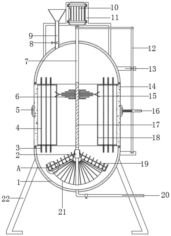 A chemical reaction kettle