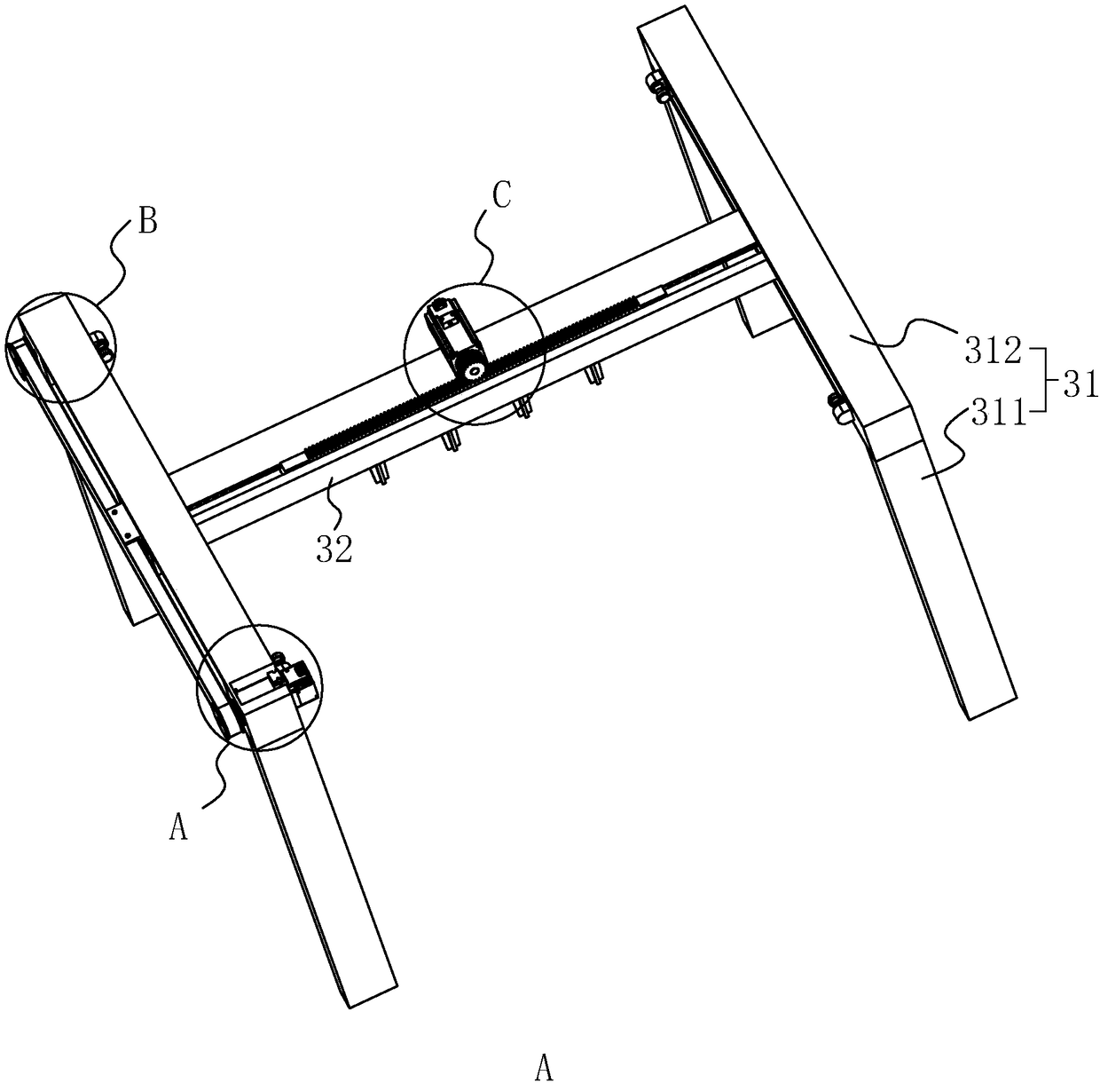 Test device for confirming electromagnetic performance of measured object