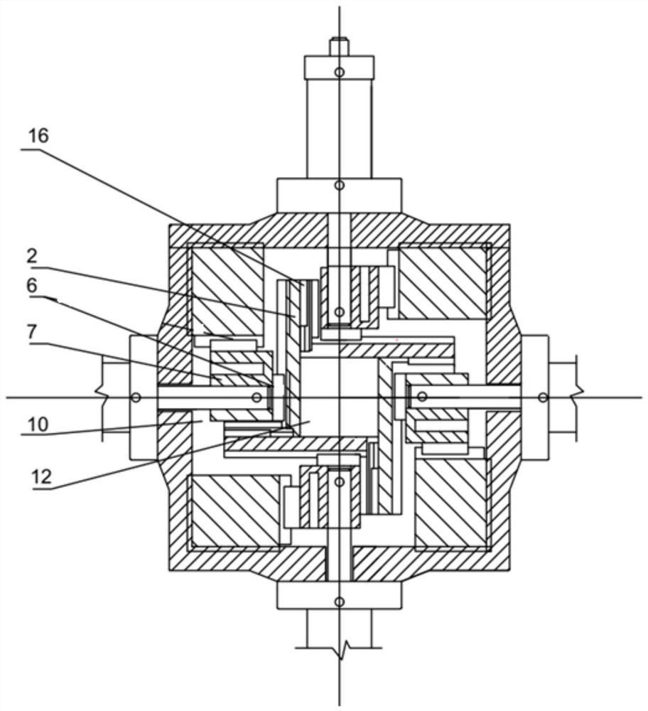 Three-way rigid loading true triaxial apparatus