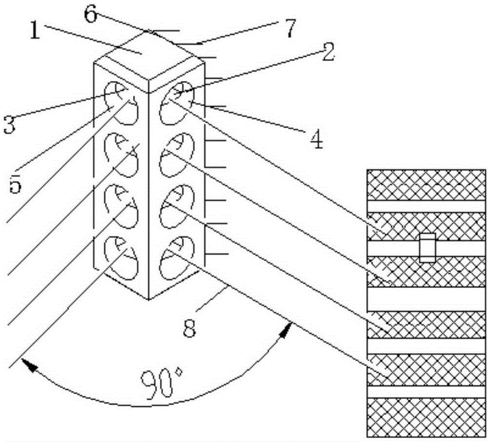 Gold wire fixing structure for gold wire bonding