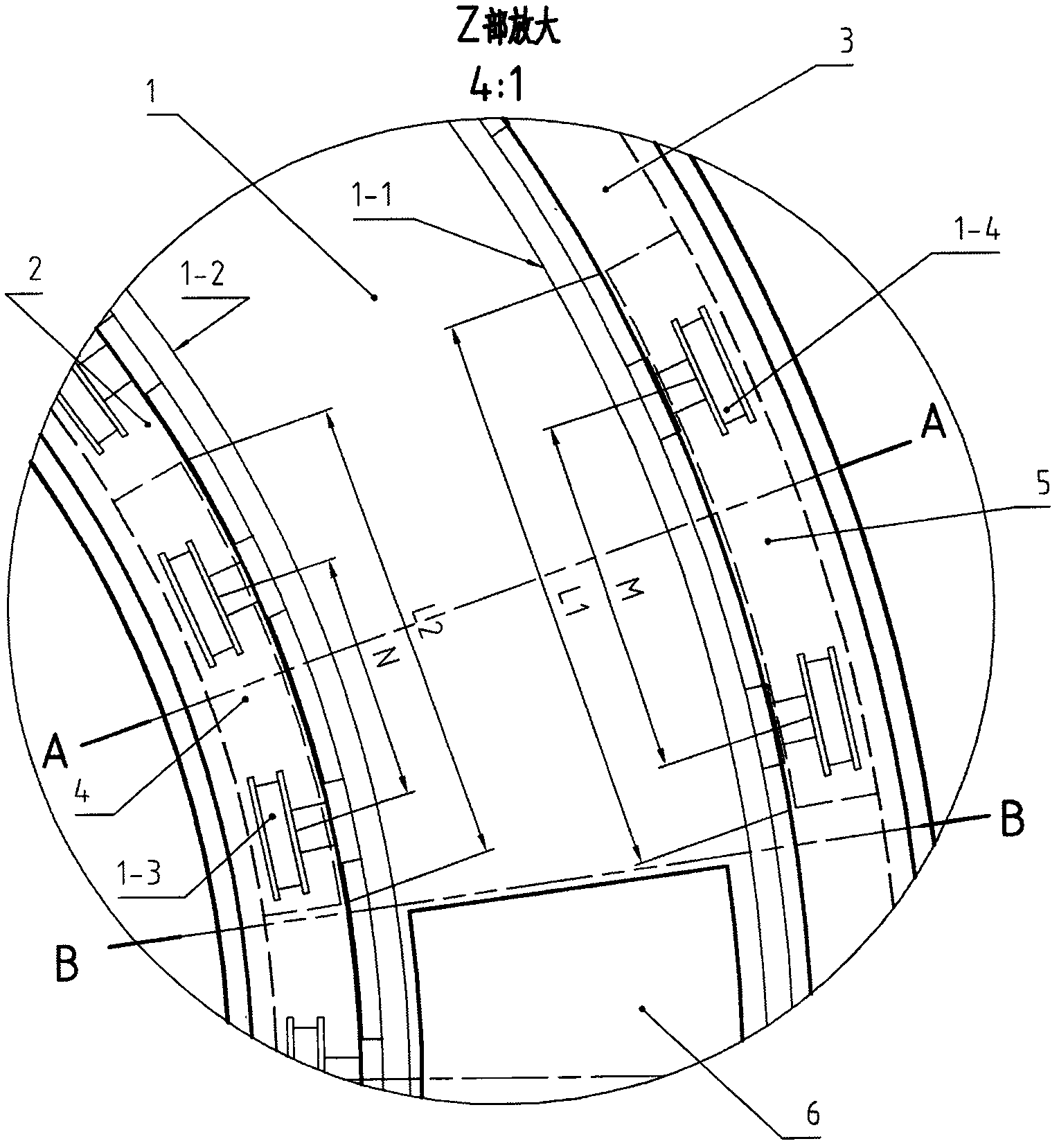 Sealing device of circular cooler