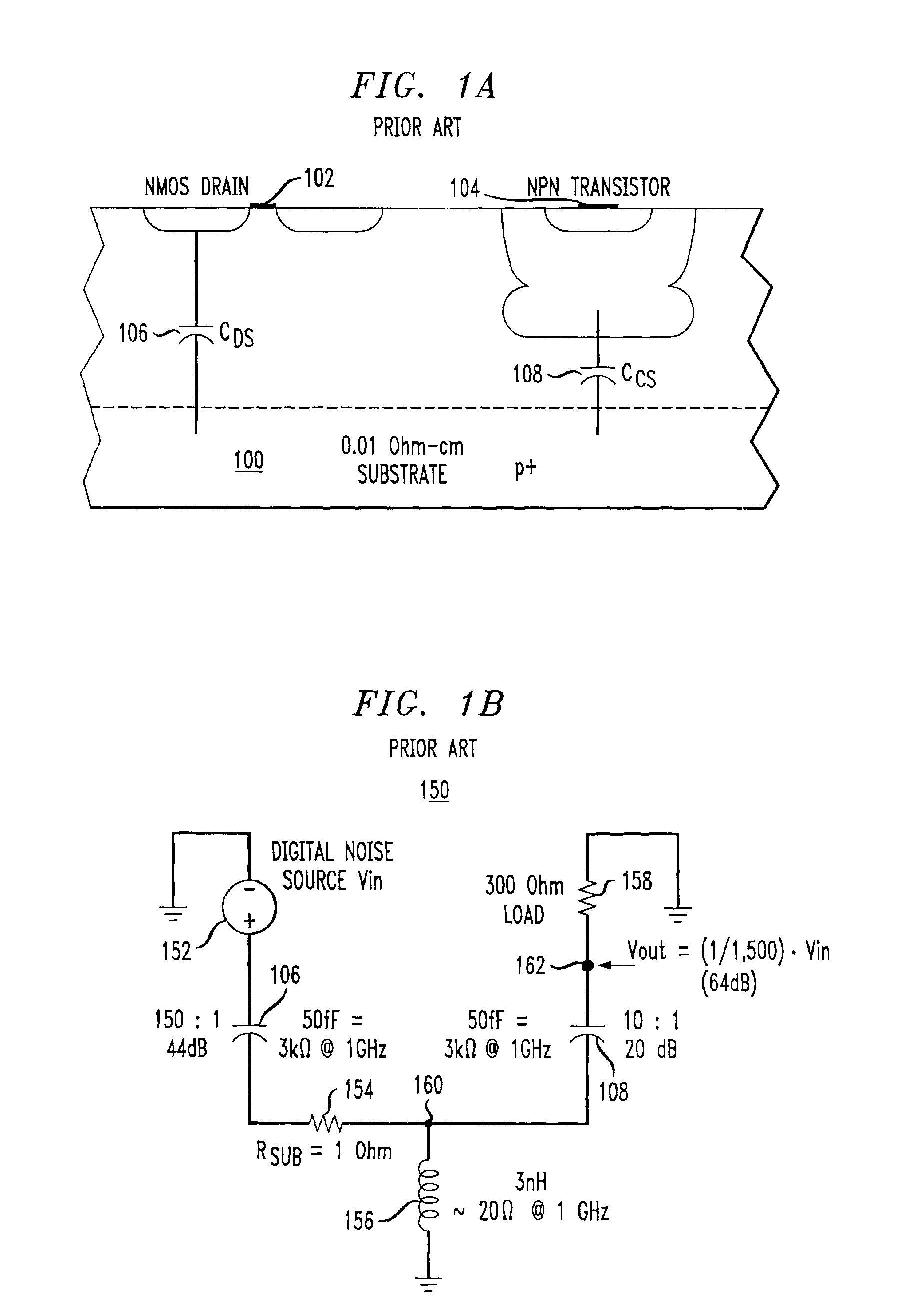 Mixed signal integrated circuit with improved isolation