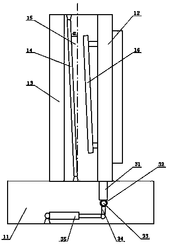 Energy-saving low-radiation glass vertical-type magnetron sputtering production device