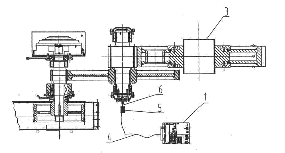 Limiting device and method of lifting and pushing mechanism of mine excavator