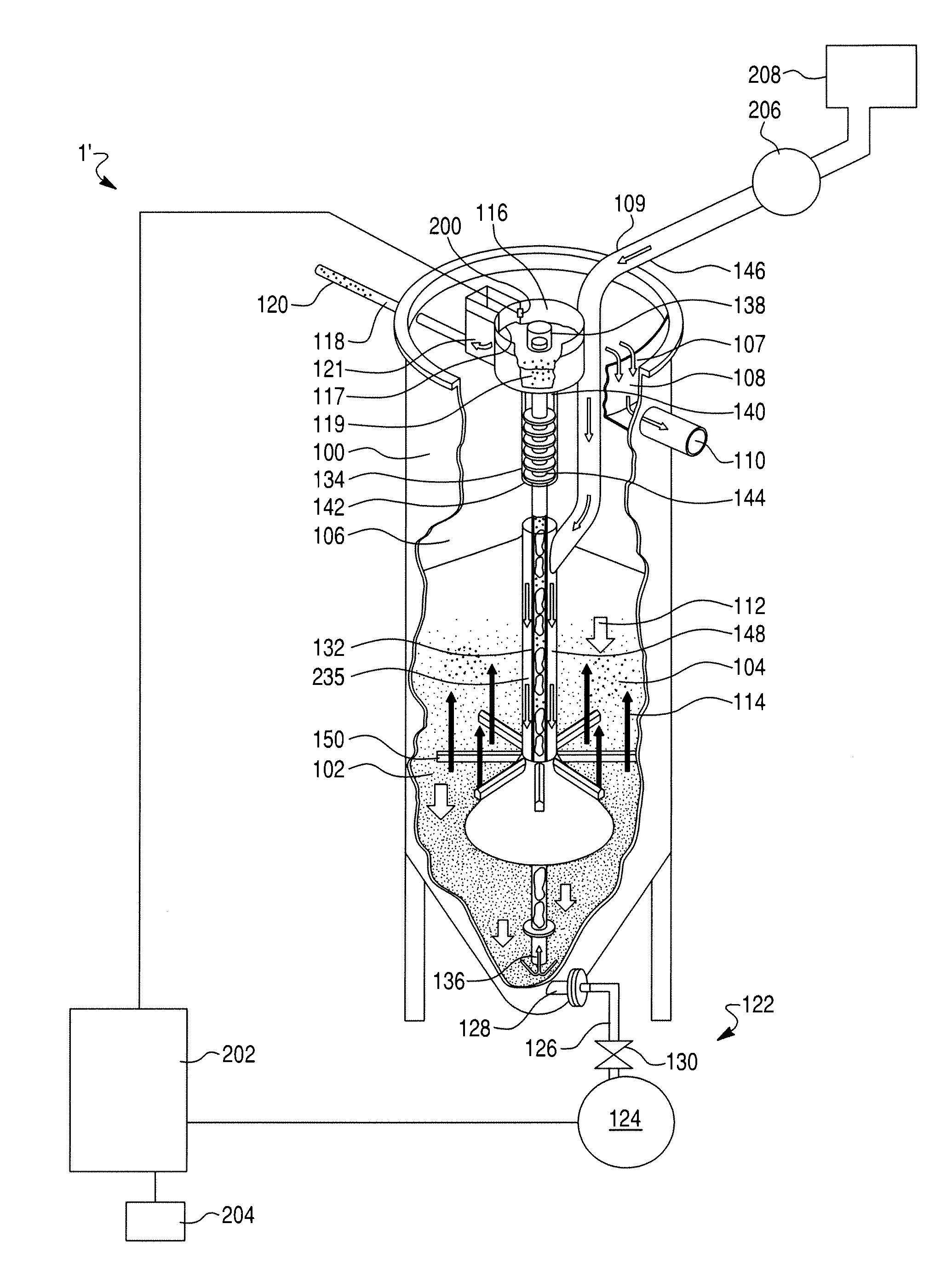 Method and computer program product for treating liquid containing impurities