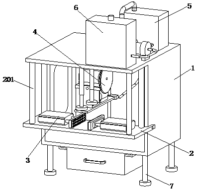 Chamfering device of hardware die