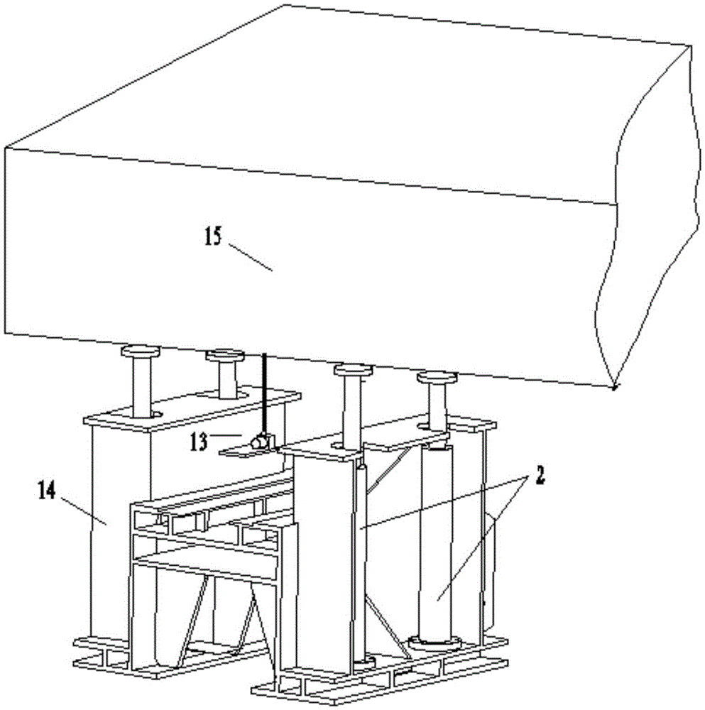 Weighing hydraulic control structure of large structures based on speed control