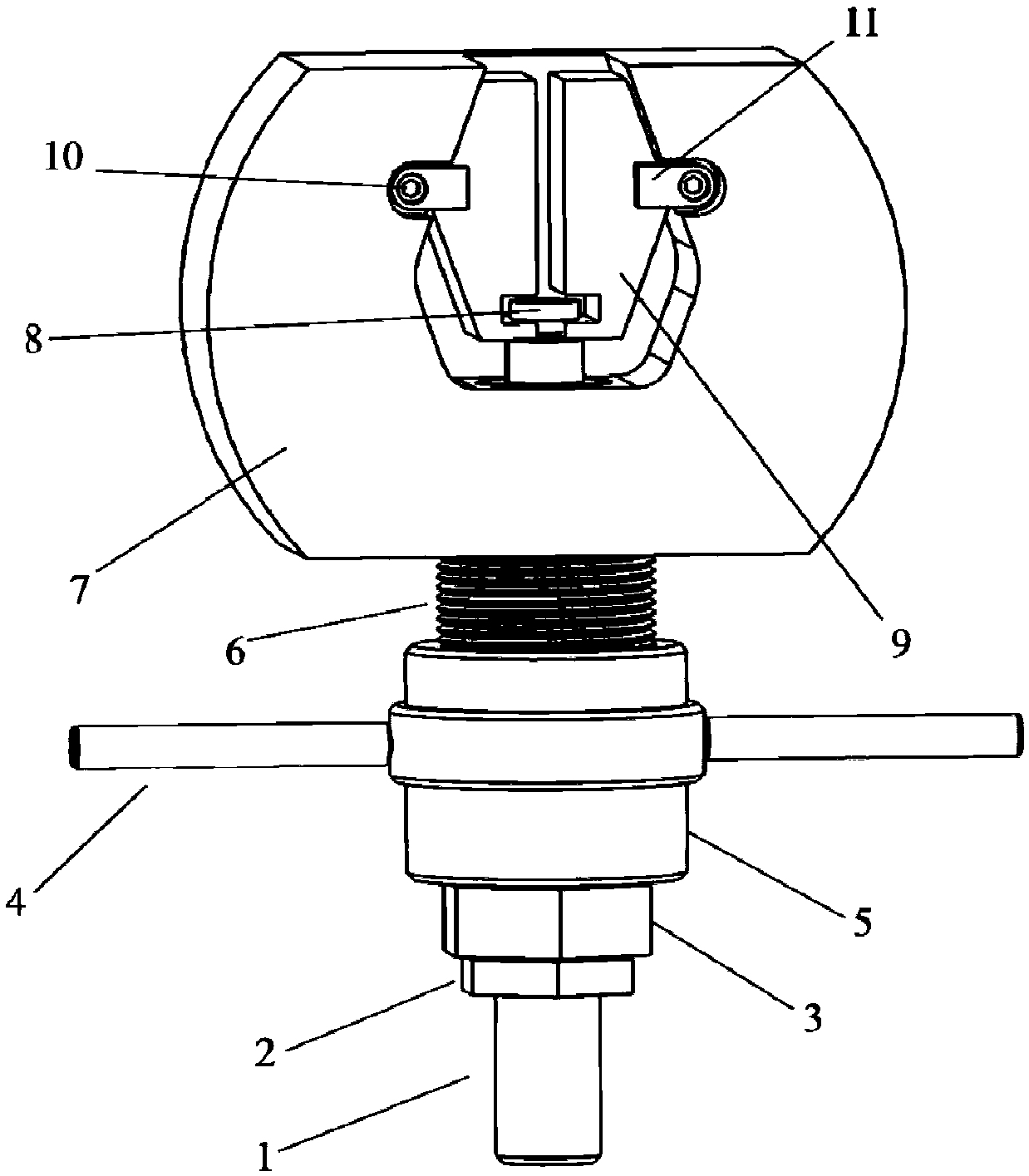 A high-temperature tensile fatigue test fixture and method for flat specimens