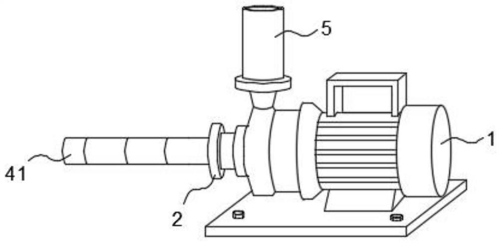 Arm type water suction pump with telescopic bending structure