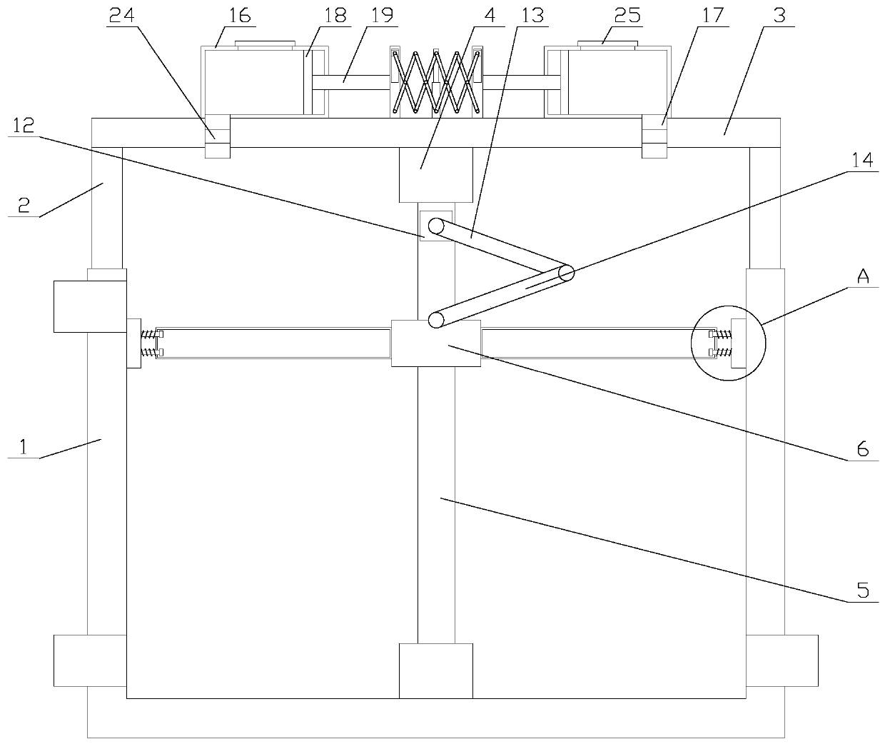 Convenient and fast sedimentation pool with material adding function for sewage treatment