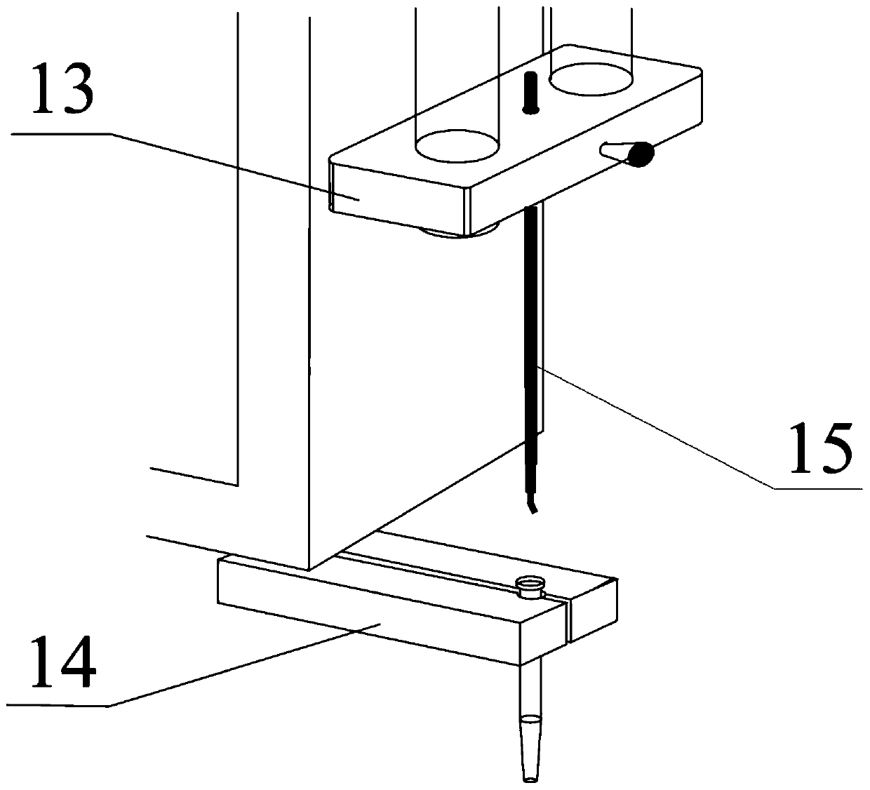 Thermal split gas chromatographic solid automatic sampling thermal split device