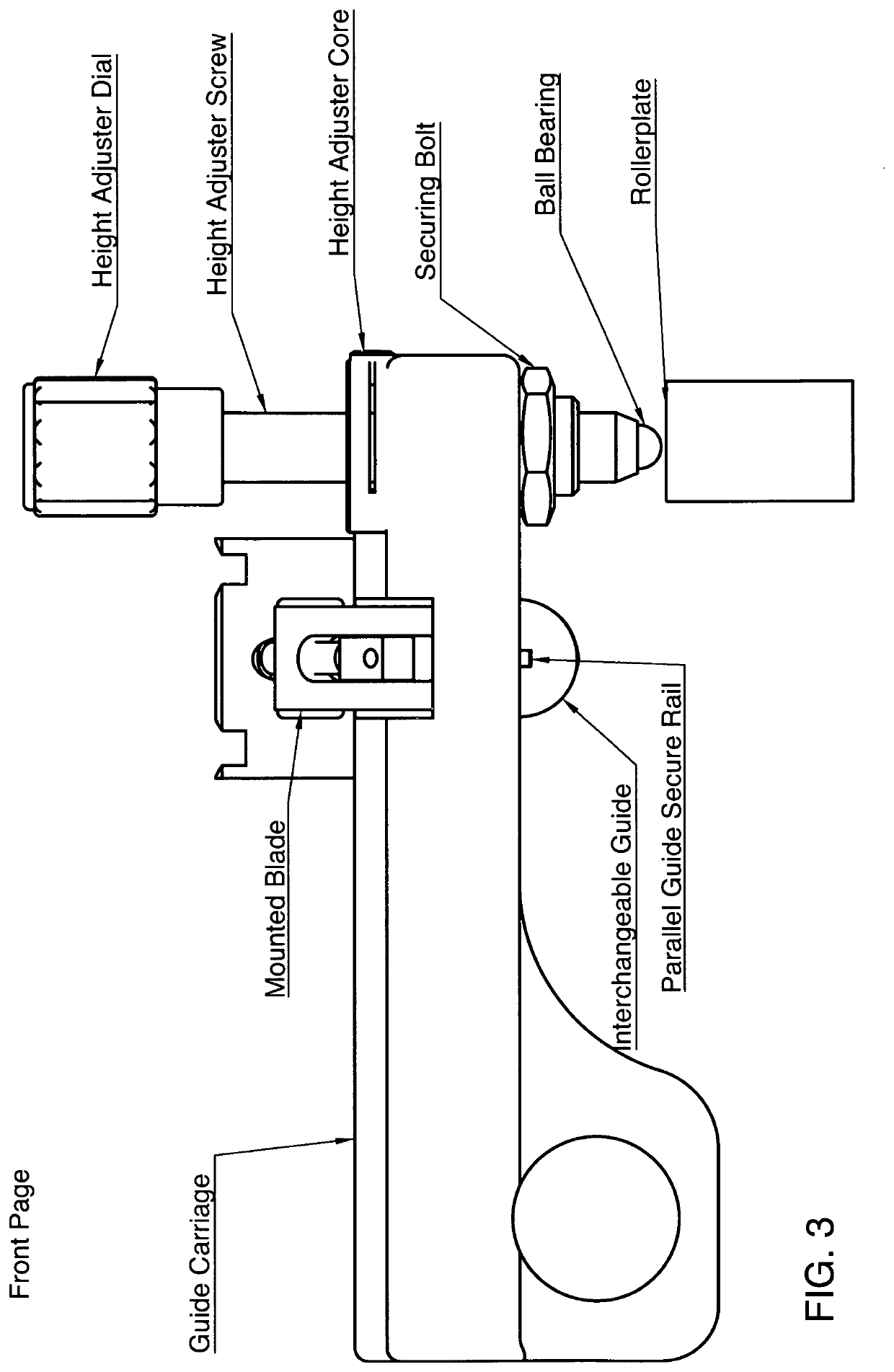 Ergonomic Interchangeable Gouger Guide with Vertical Height Adjustment