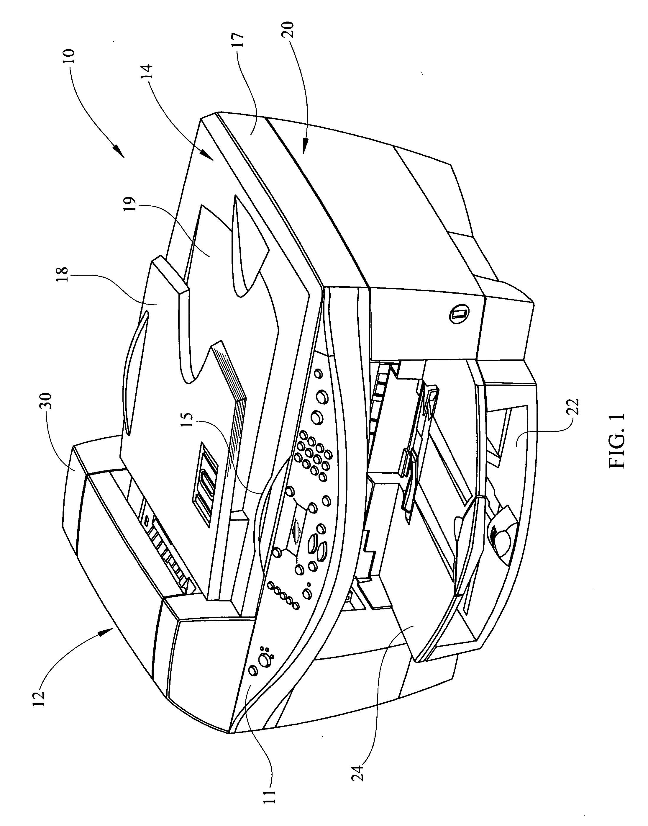 Apparatus for and method of creating a duplex scan using a single pass ADF