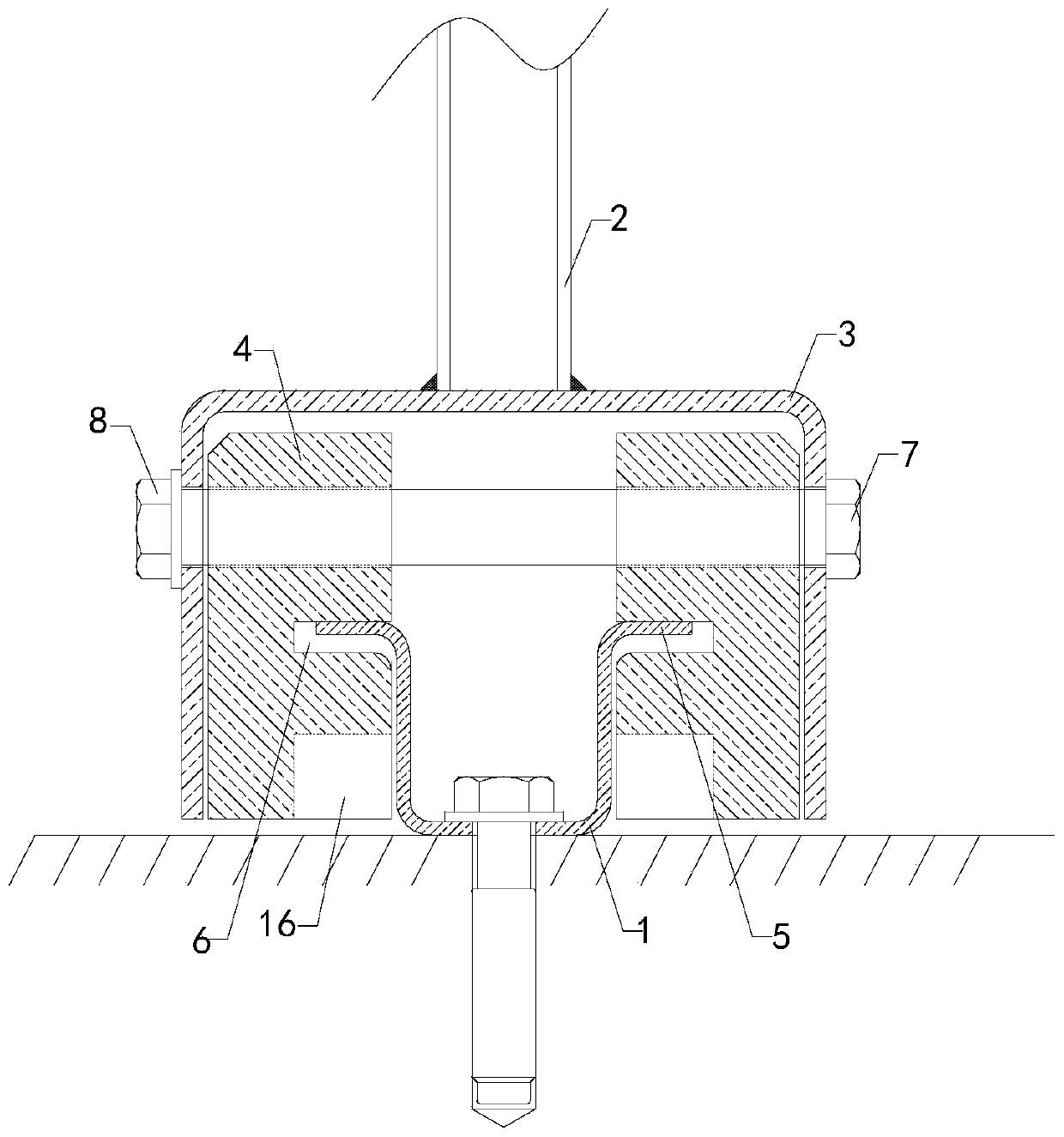 Slider structure of rail type manure scraper system