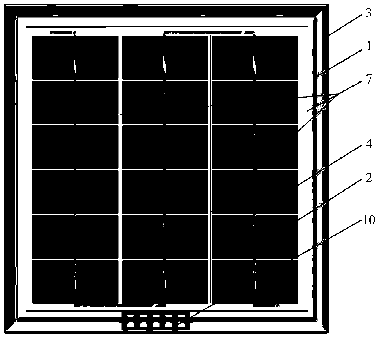 Photovoltaic cell panel self-ice-melting device based on heating carbon fibers and control method