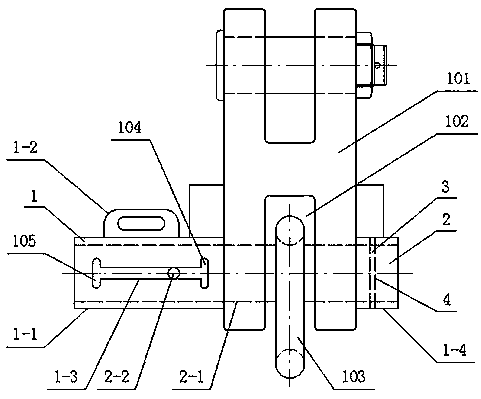 An automatic detachment device for underwater mooring chains