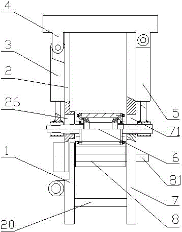 A rolling machine for circular steel rings of cement poles