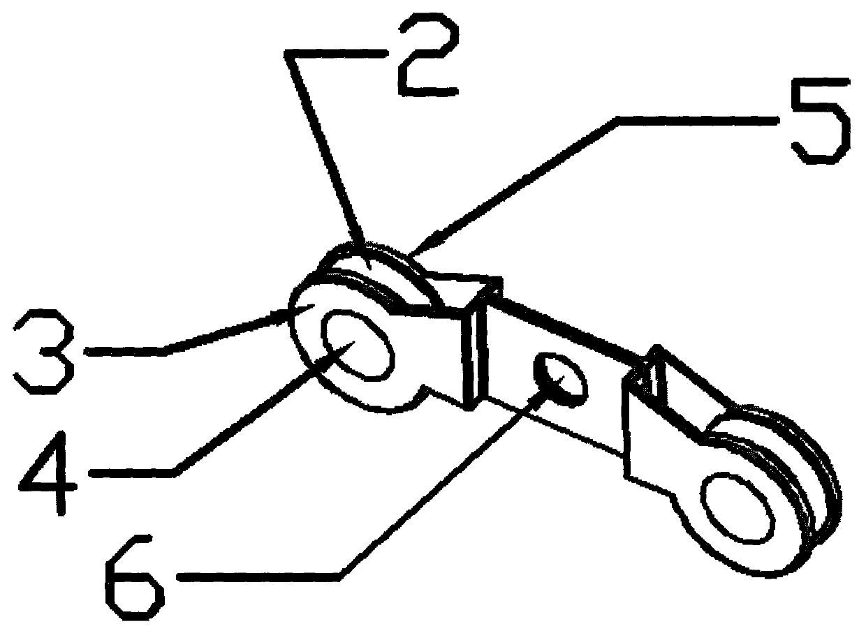 Yarn leading device for flat knitting machine