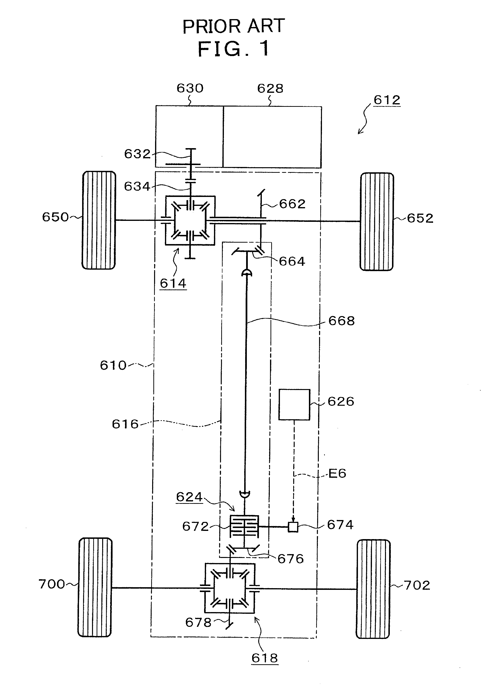 Driving-force transmitting apparatus for four-wheel-drive vehicle