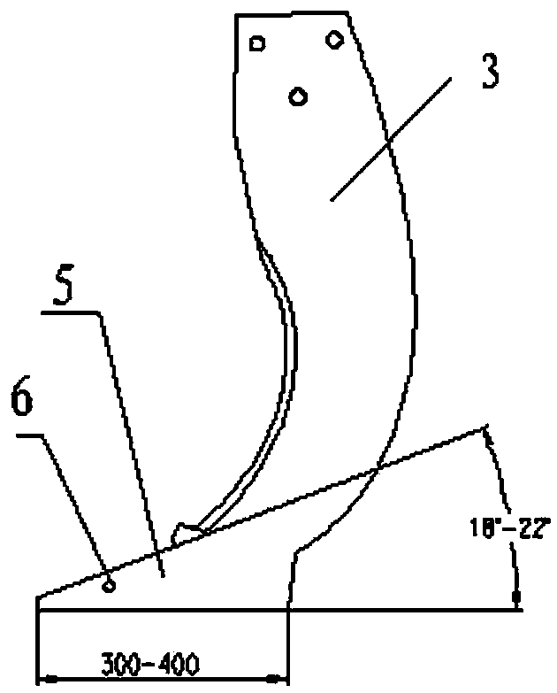 A set of break-resistant subsoiler plows