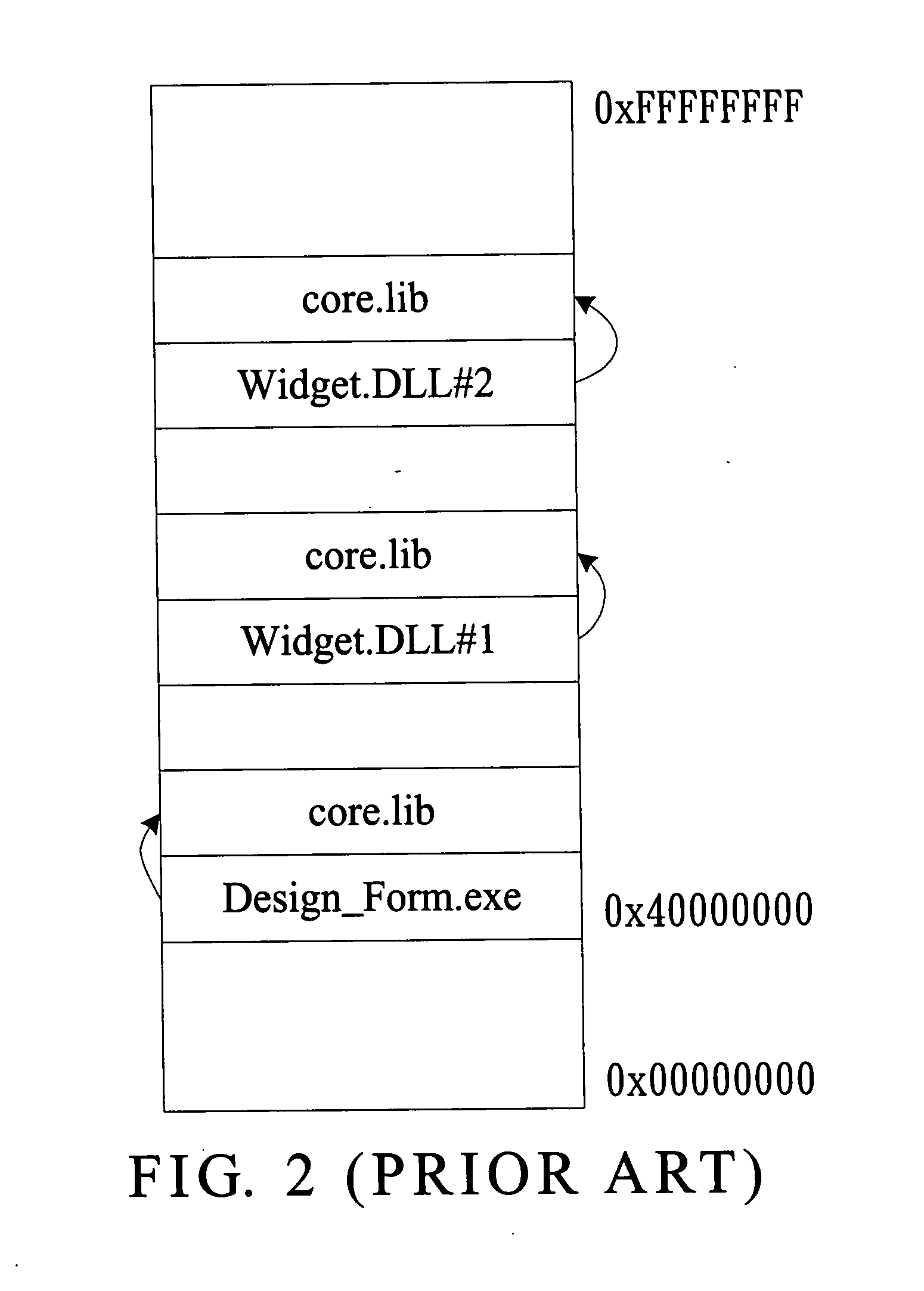 Method for sharing static link code by software components in DLL and main program