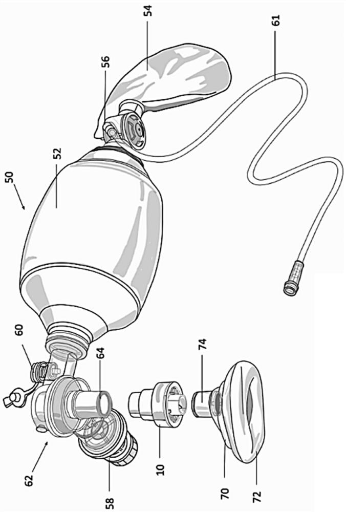 Pressure safety device for bag valve mask