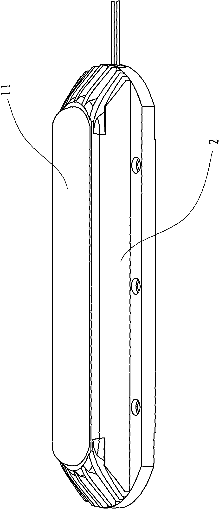 Embedded package structure of LED light source