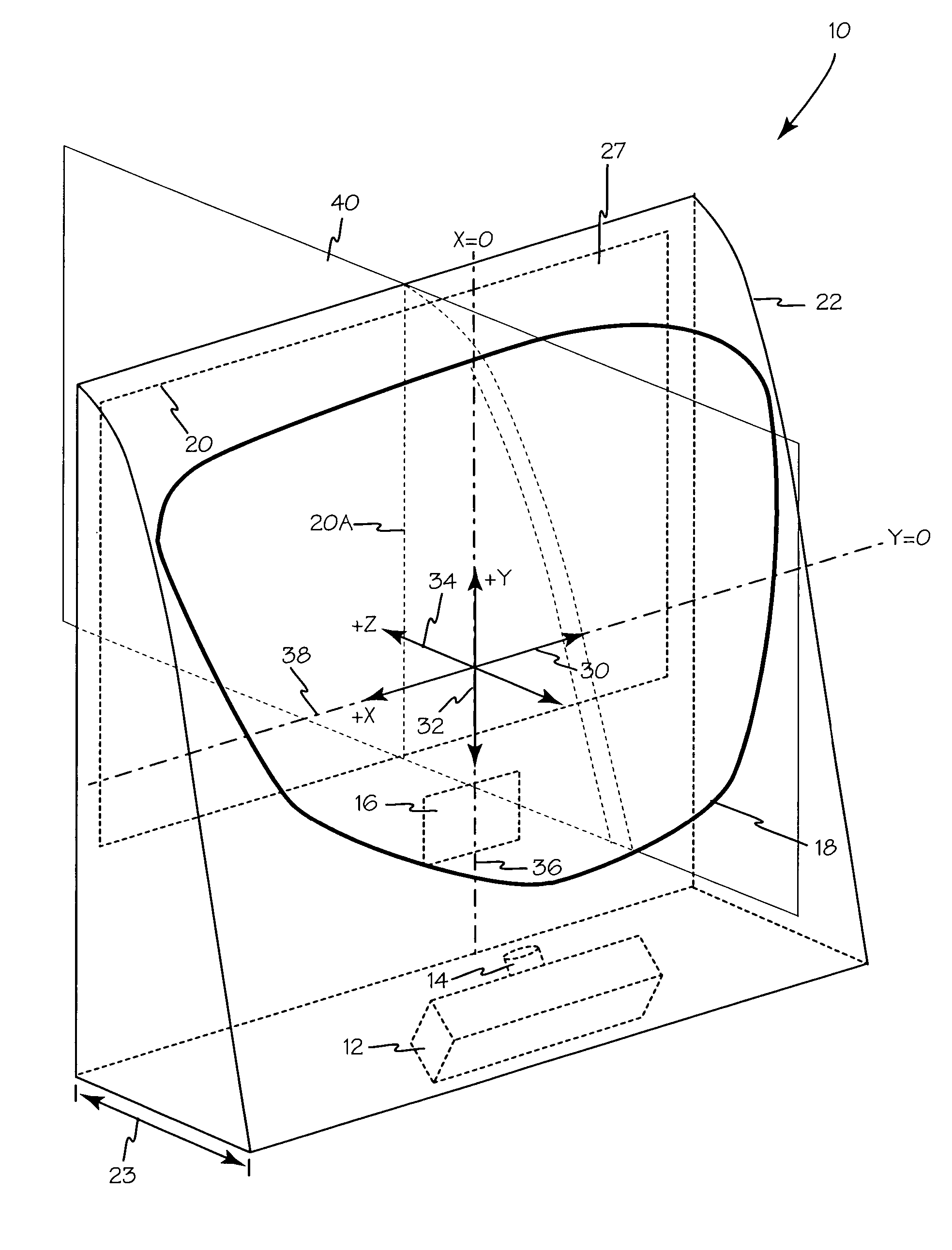 Complex mirror projection display