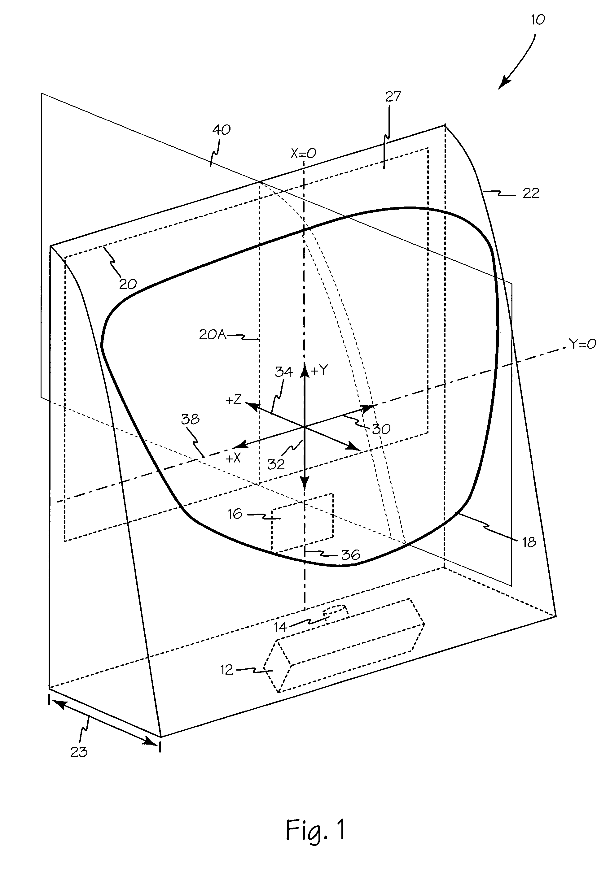 Complex mirror projection display