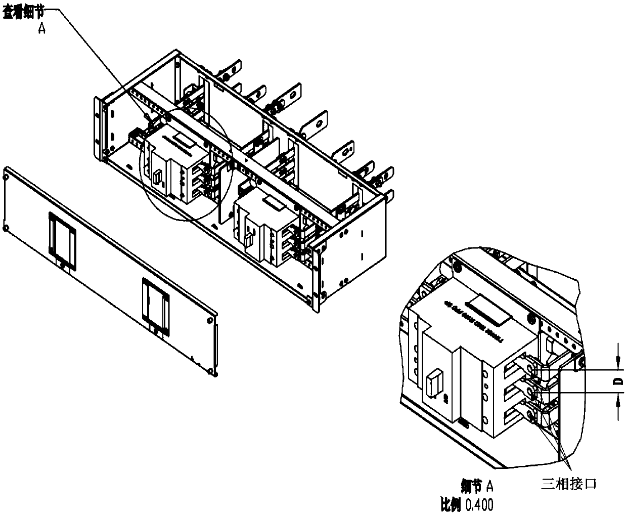 Power distribution cabinet and data center using the power distribution cabinet