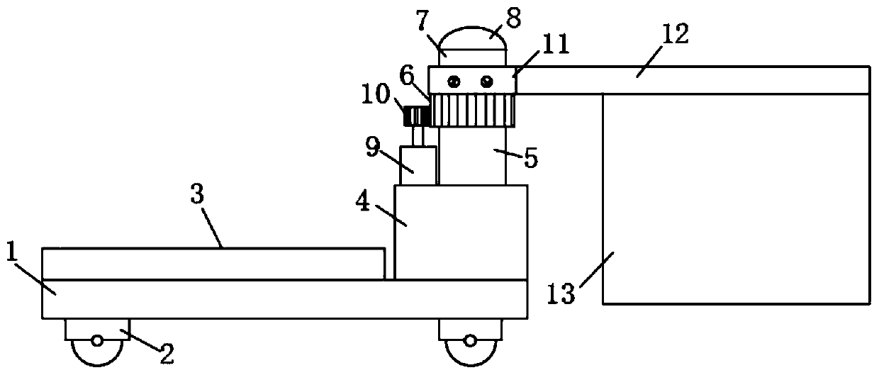 A handling machine with a rotatable manipulator