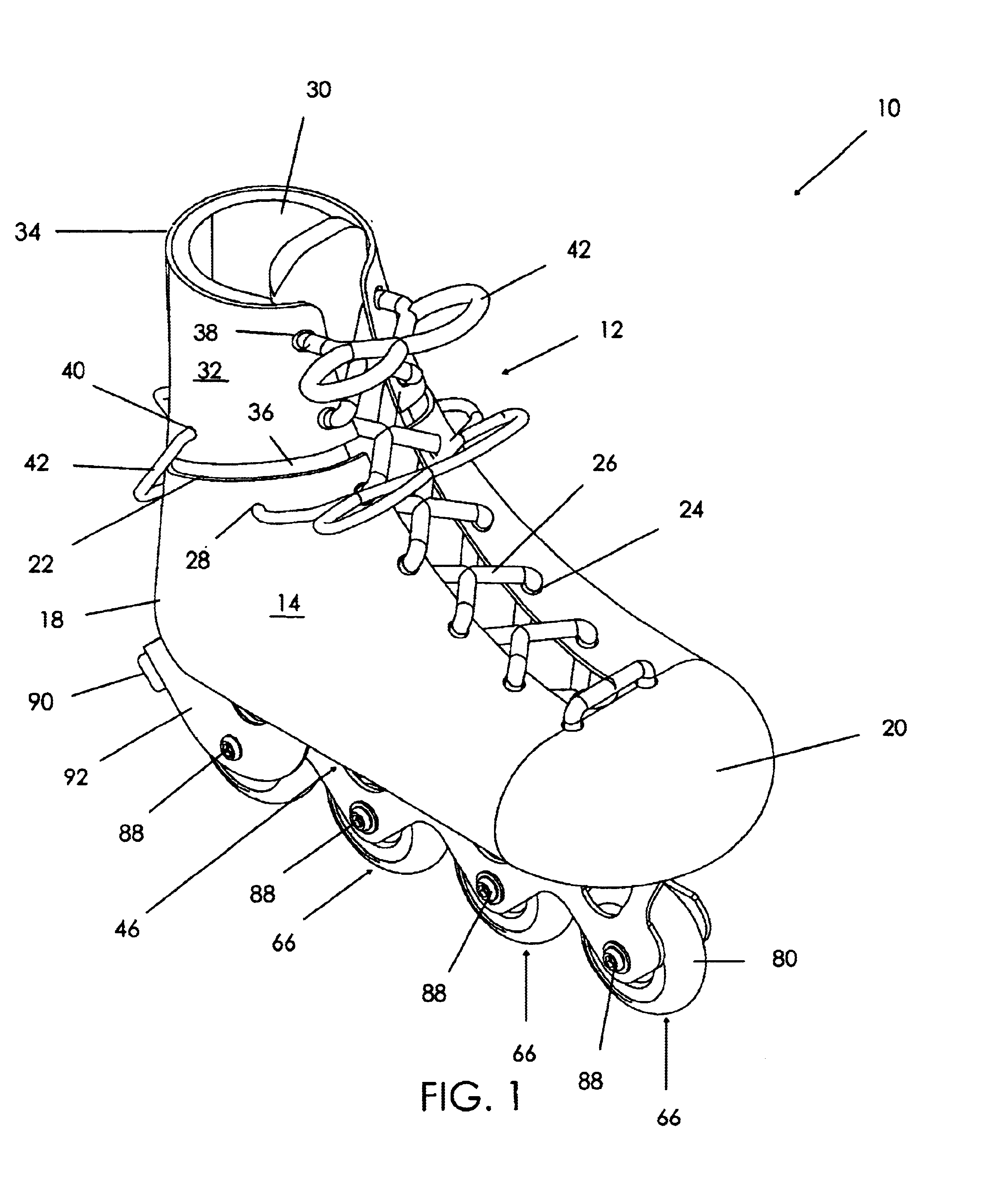 Modular roller skate apparatus