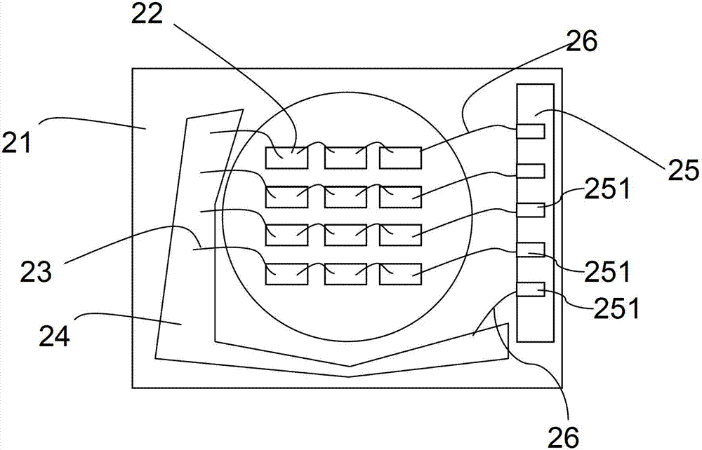 Light emitting diode (LED) lamp panel packaging structure and method thereof