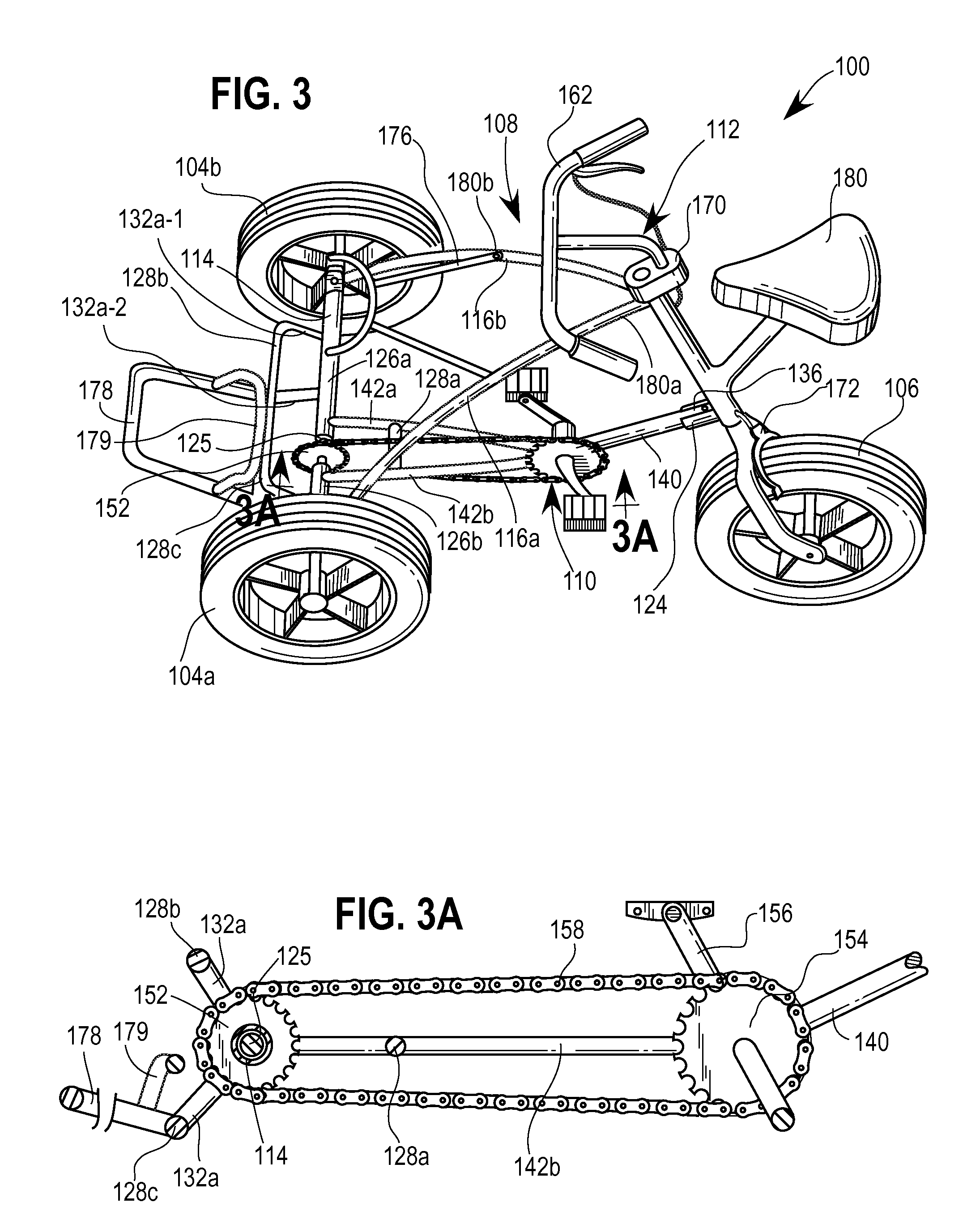 Foldable vehicle for carrying a golf bag