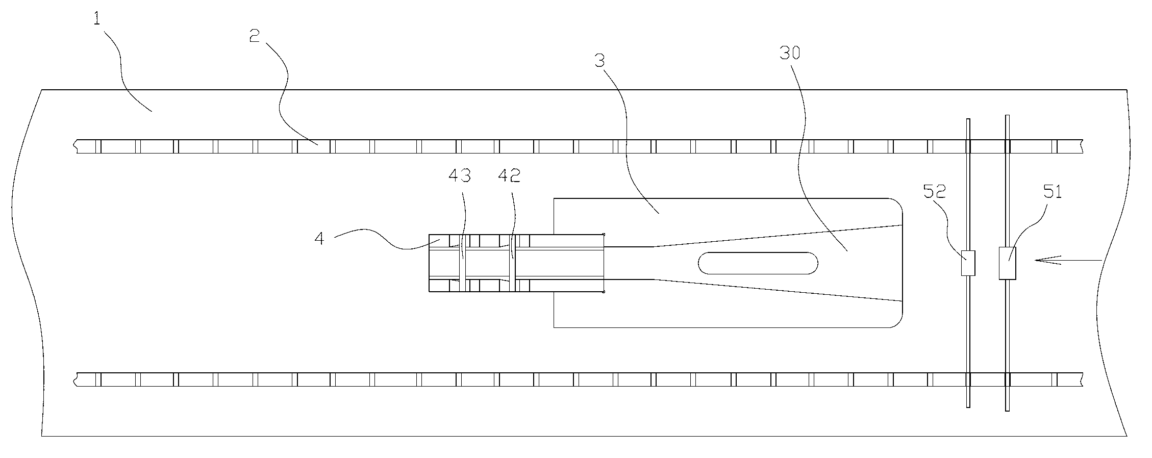 Separation device of axial diode