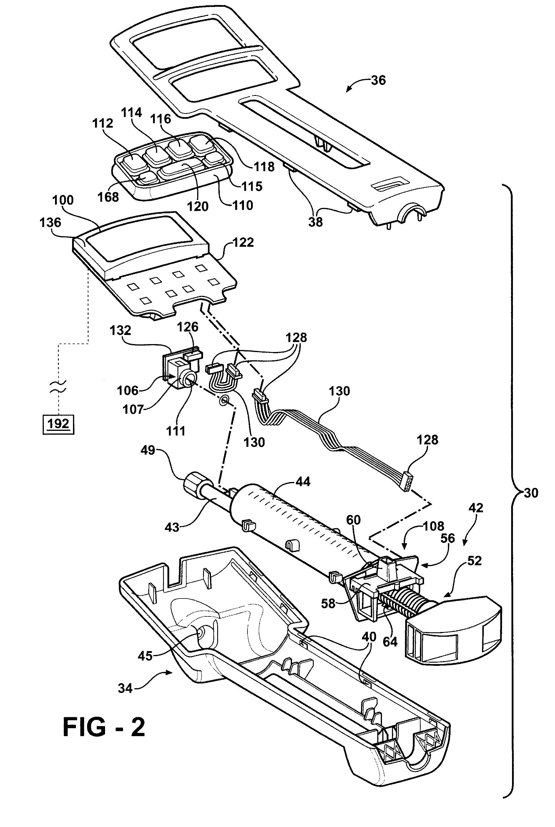 Hand-held fluid delivery device with sensors to determine fluid pressure and volume of fluid delivered to intervertebral discs during discography