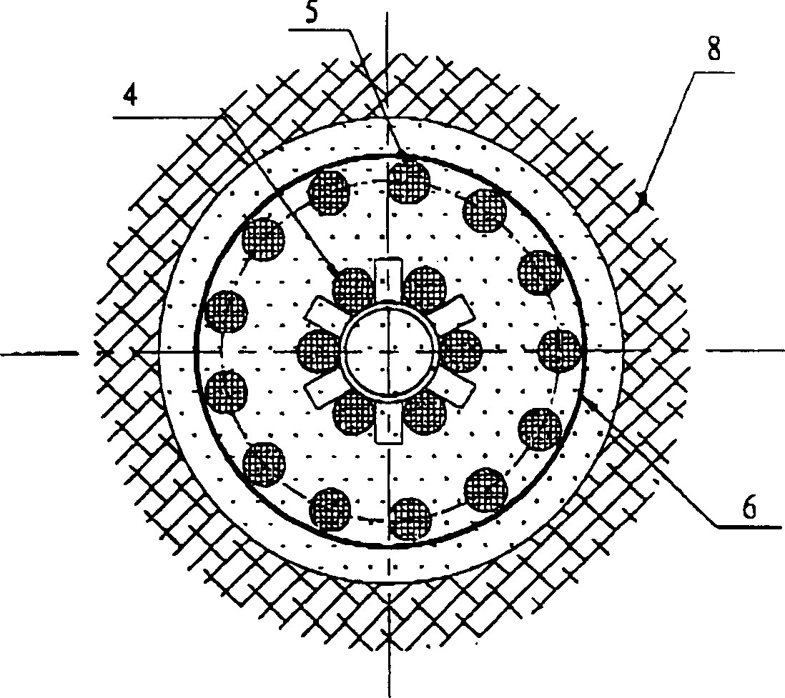 Combined rock-embedding pile and its construction method